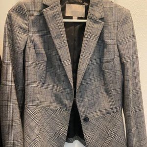 Banana Republic Black/White Plaid Blazer